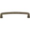 Jeffrey Alexander 128 mm Center-to-Center Lightly Distressed Antique Brass Square Milan 1 Cabinet Pull 1092-128AEM - alternate 5